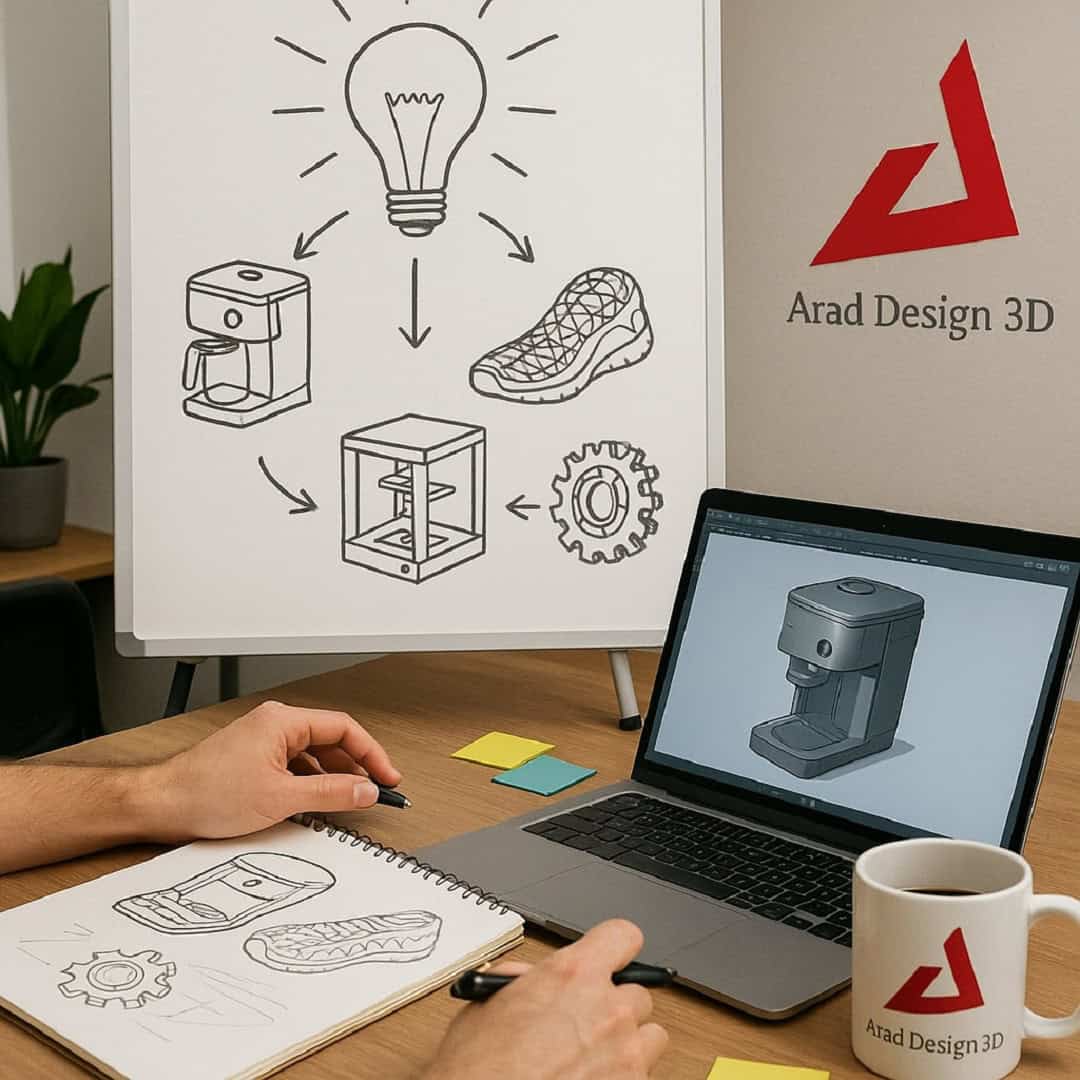 خدمات ایده پردازی و طراحی صنعتی آراد دیزاین