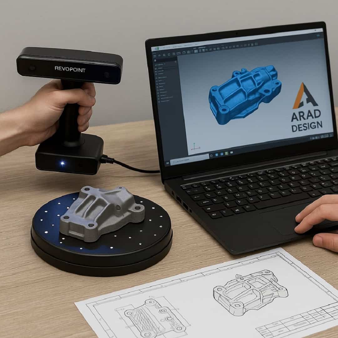 اسکن سه بعدی آراد دیزاین