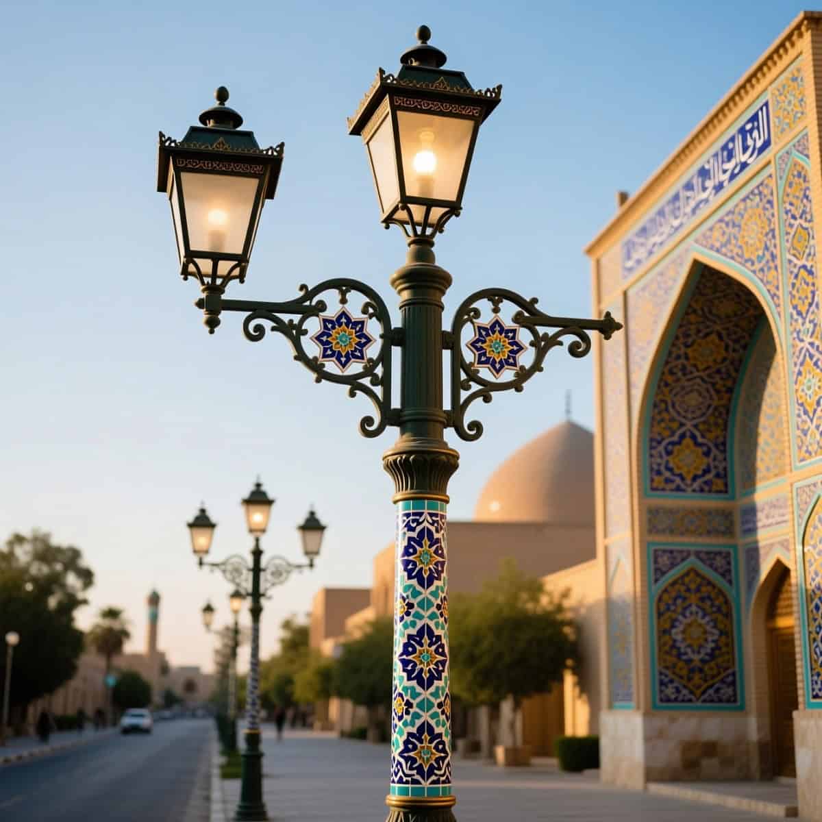 تصویر پایه چراغ دکوراتیو