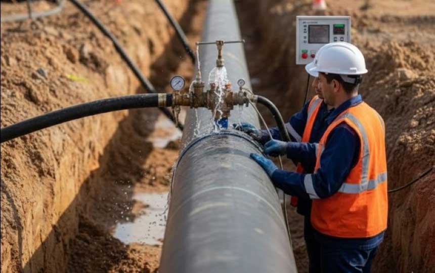 هیدرواستاتیک لوله پلی اتیلن