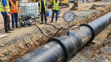 تست فشار لوله پلی اتیلن