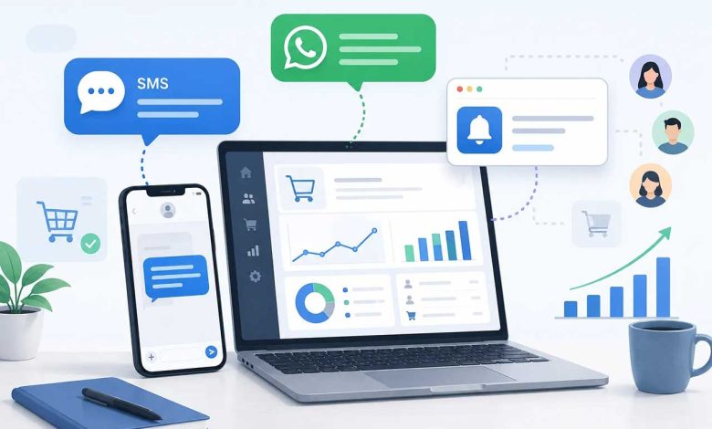 پیامک، واتساپ یا پوش نوتیفیکیشن
