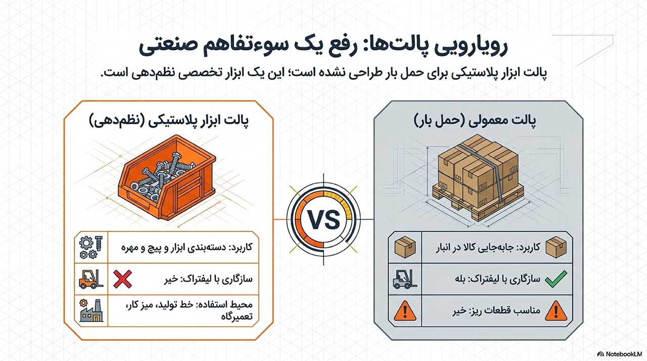 پالت ابزار پلاستیکی