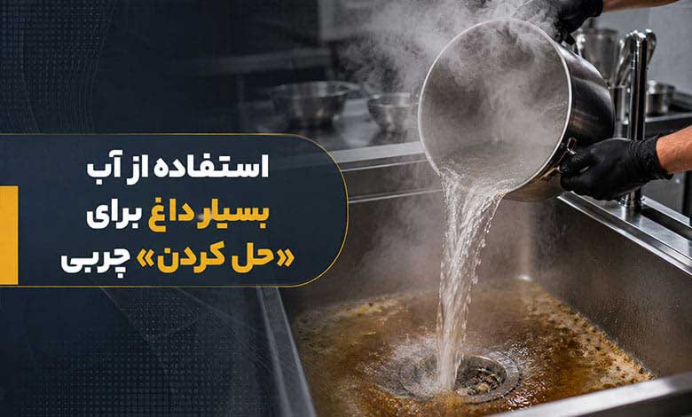 استفاده از آب بسیار داغ برای «حل کردن» چربی