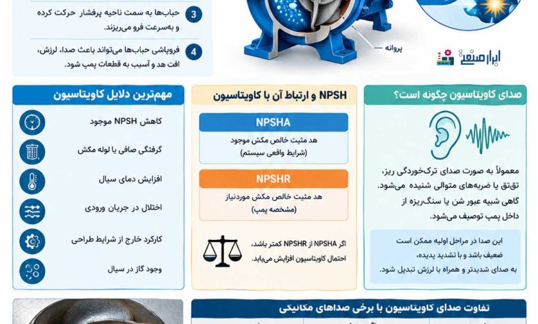 دلیل کاویتاسیون پمپ سانتریفیوژ