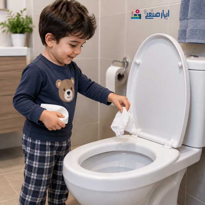 افتادن وسایل خارجی داخل توالت